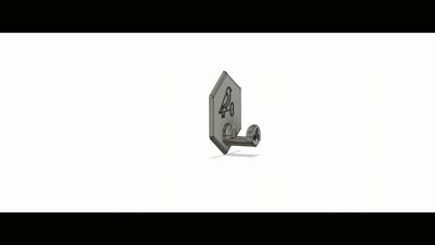 Wall-mounted Key Holder - Double-sided Adhesive Mounting