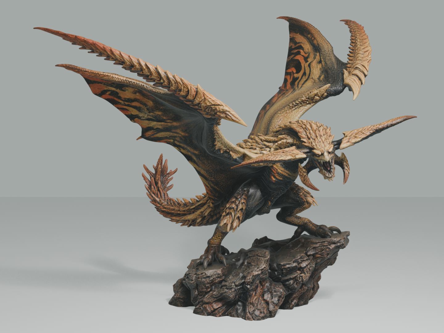 Rey Dau - Monster Hunter Diorama #037 3D model