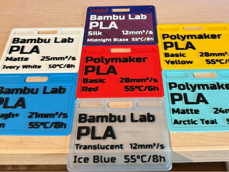 Customizable Filament Swatch