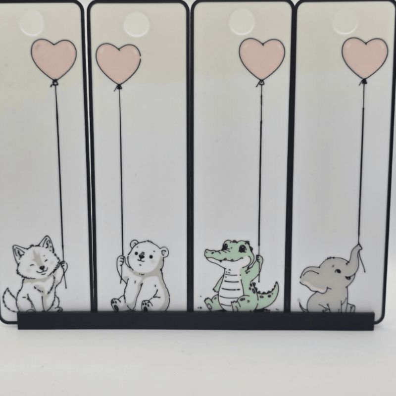 Series 2 Baby animals Bookmarks 4 colours 