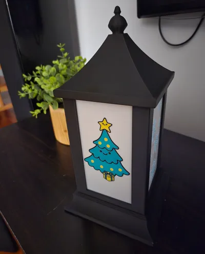 Christmas Lantern Christmas tree panel