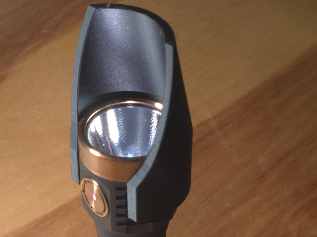 Flashlight Beam Adjustment for Bike