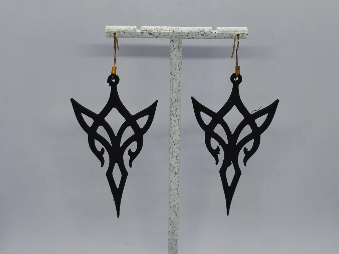 Polar Star Earrings of Destiny by Layered Art 3D MakerWorld: Download Free 3D Models - 3D model önizlemesi