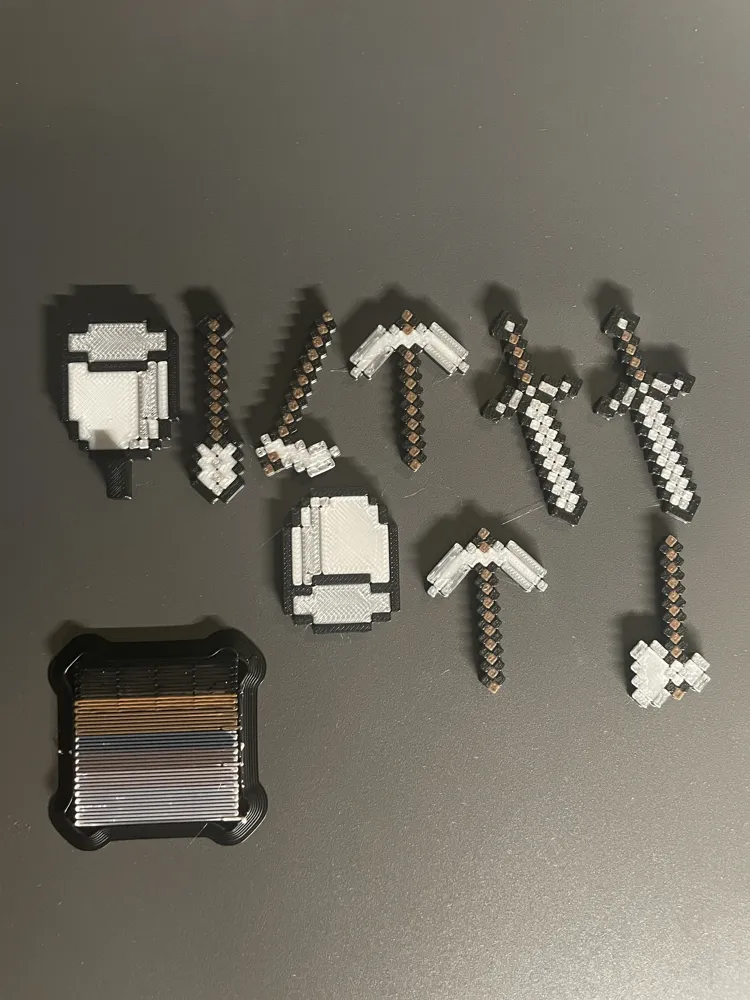 Customizable Minecraft Char Item Pack 1 By Jaebii - Free 3D Print Model ...
