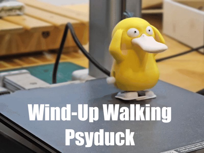 Wind-Up Walking Psyduck NO AMS NEEDED 搖頭晃腦可達鴨
