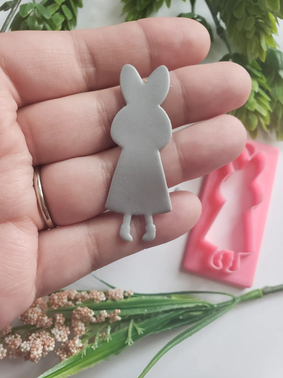 Easter Gnome Girl Polymer Clay Earring Cutter Set view 3