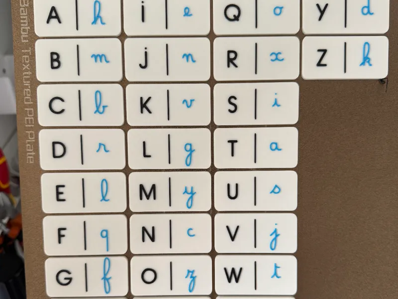 Dominos lettres (3-10 ans) Kit pédagogique 3D 