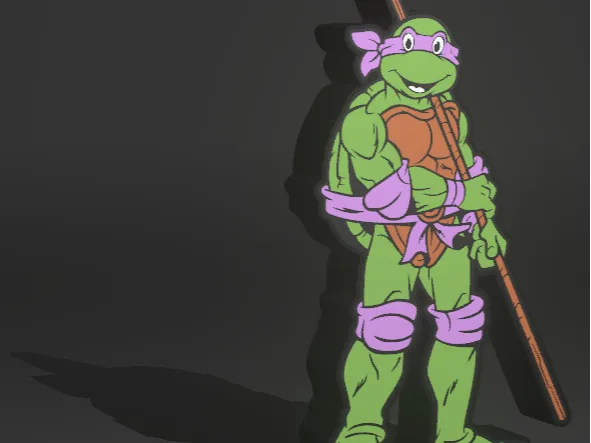 Ninja Turtles light box