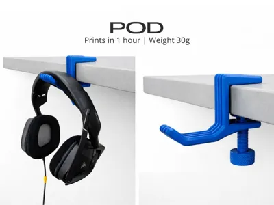 Universal Desk Headphone Clamp Holder
