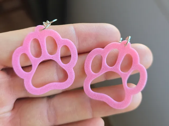 Pendientes Huella Perro