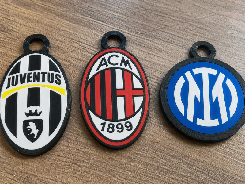 NFC Keychain Medallions – Milan, Inter & Juventus