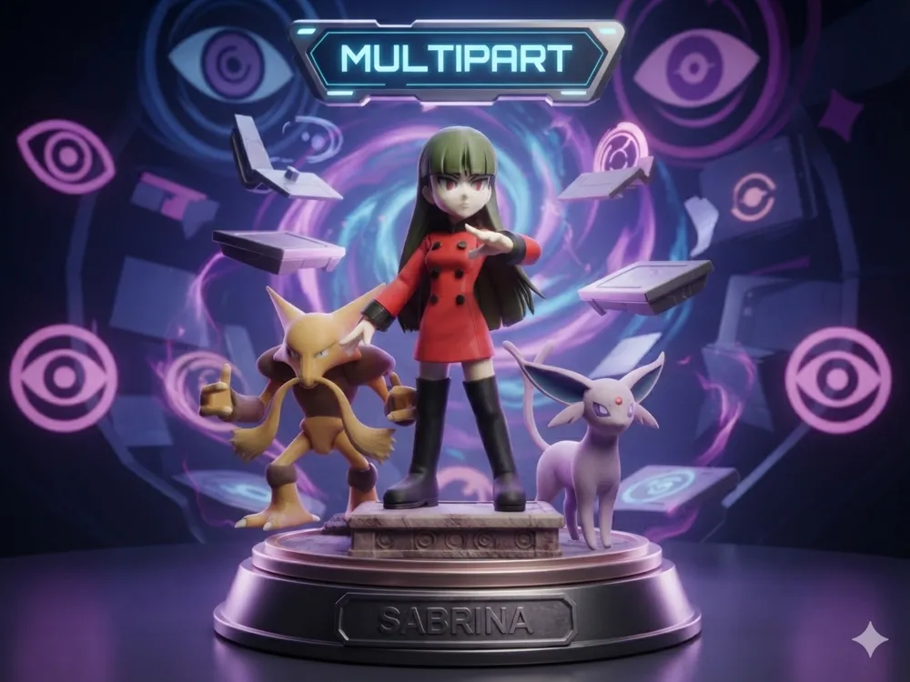 Tapa o cubierta: Sabrina Gym leader / Multiparte. Referencia del modelo original.