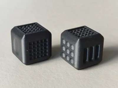 Tactile cube for fidgeting