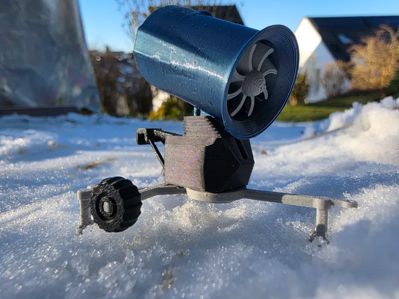 Miniature Snow Cannon | Articulated