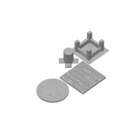 Set de tables de taverne rondes et carrées — photo 3