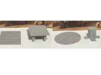 Set de tables de taverne rondes et carrées — photo 1