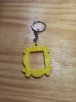 yellow frame keychain