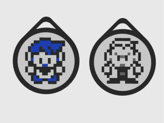 Llaveros Blue & Oak Pixel Art Pokemon