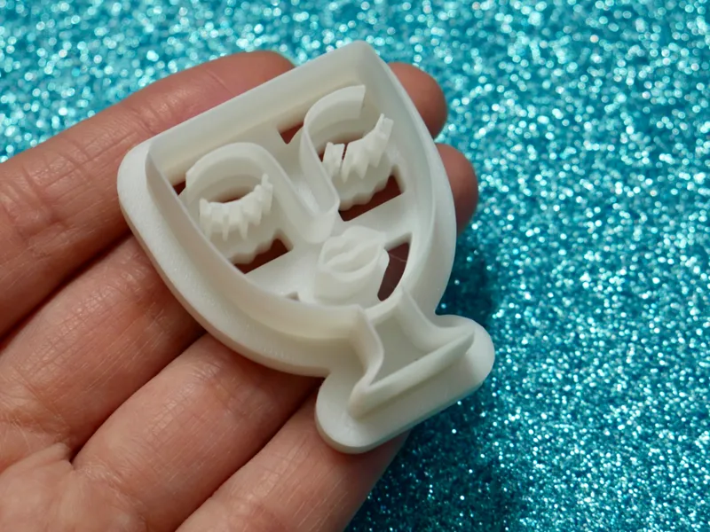 Abstract Face Clay Cutter
