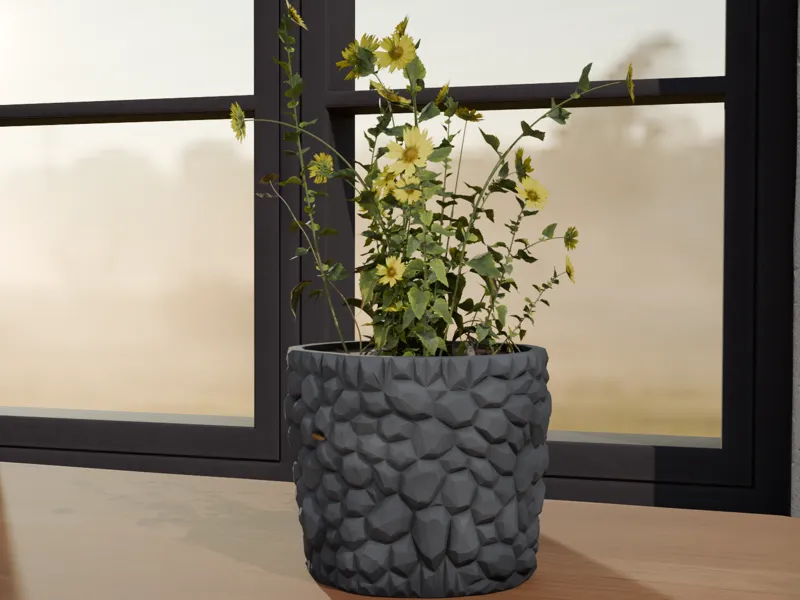 Rock Surface Planter 岩石表面花盆