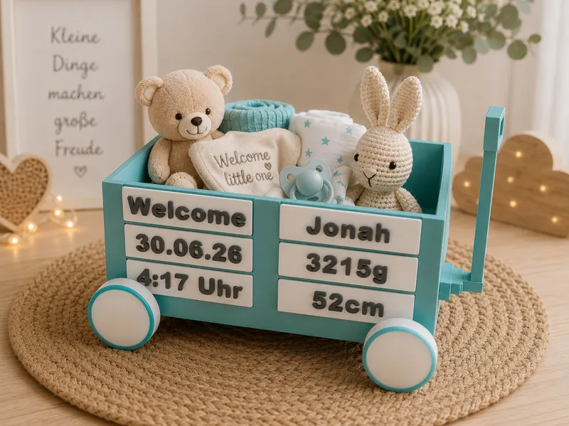 Bollerwagen - Geschenk - personalisierbar