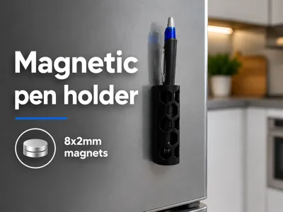 Magnetic pen holder 