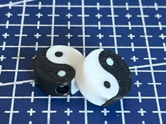 Yin Yang Drawstring Beads 