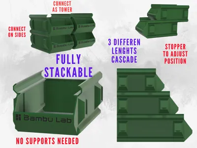 Stackable box V2 cascade style