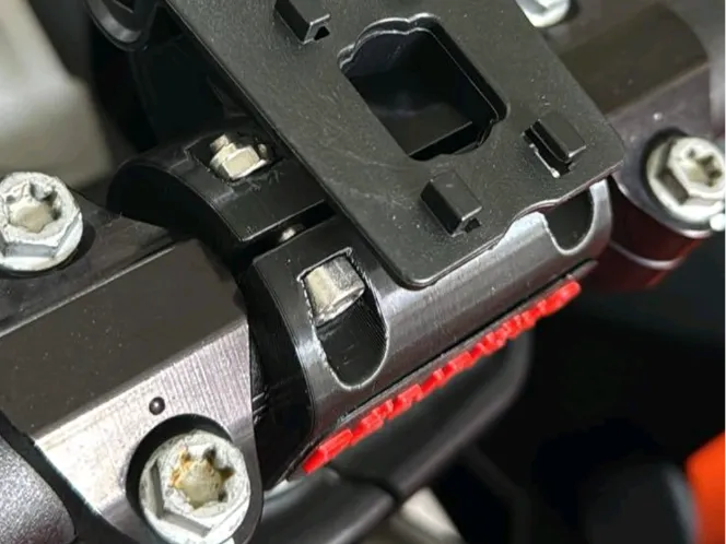 Motorcycle handlebar navigation holder