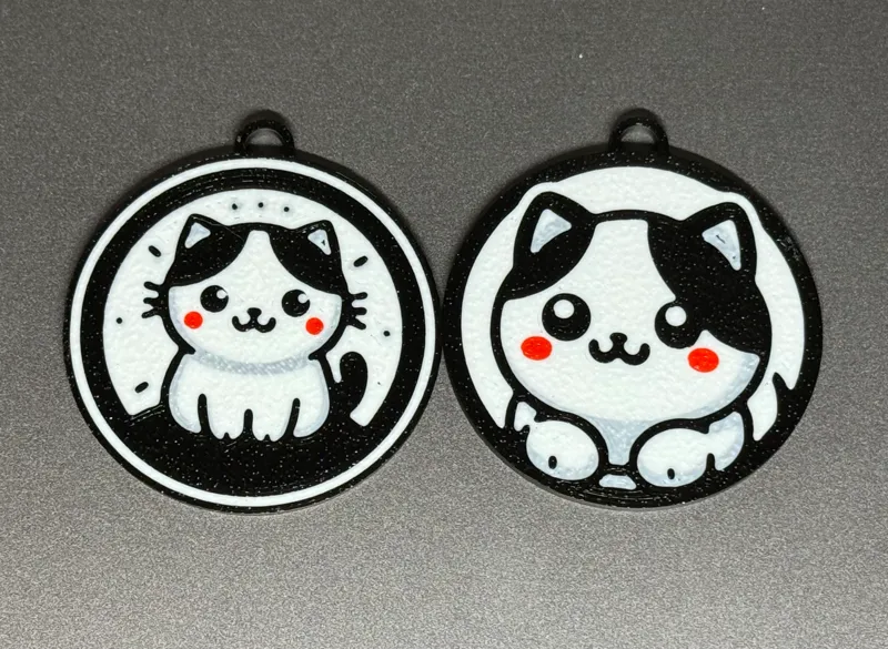 Cute Cat Keychain - Multi Color