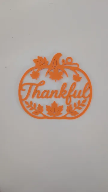 Adorno temático: Thankful Pumpkin Sign – Fall Wall Decor — vista de referencia 3