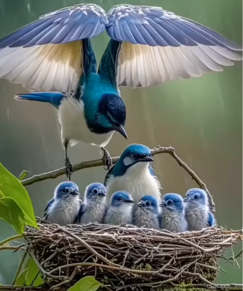 Bird Family Lithophane