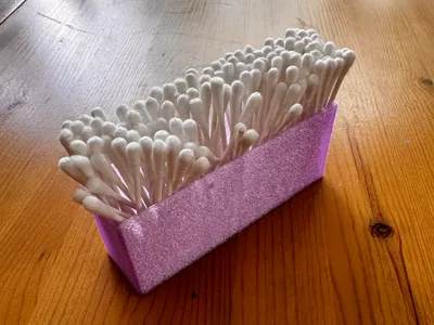 Cotton swab box