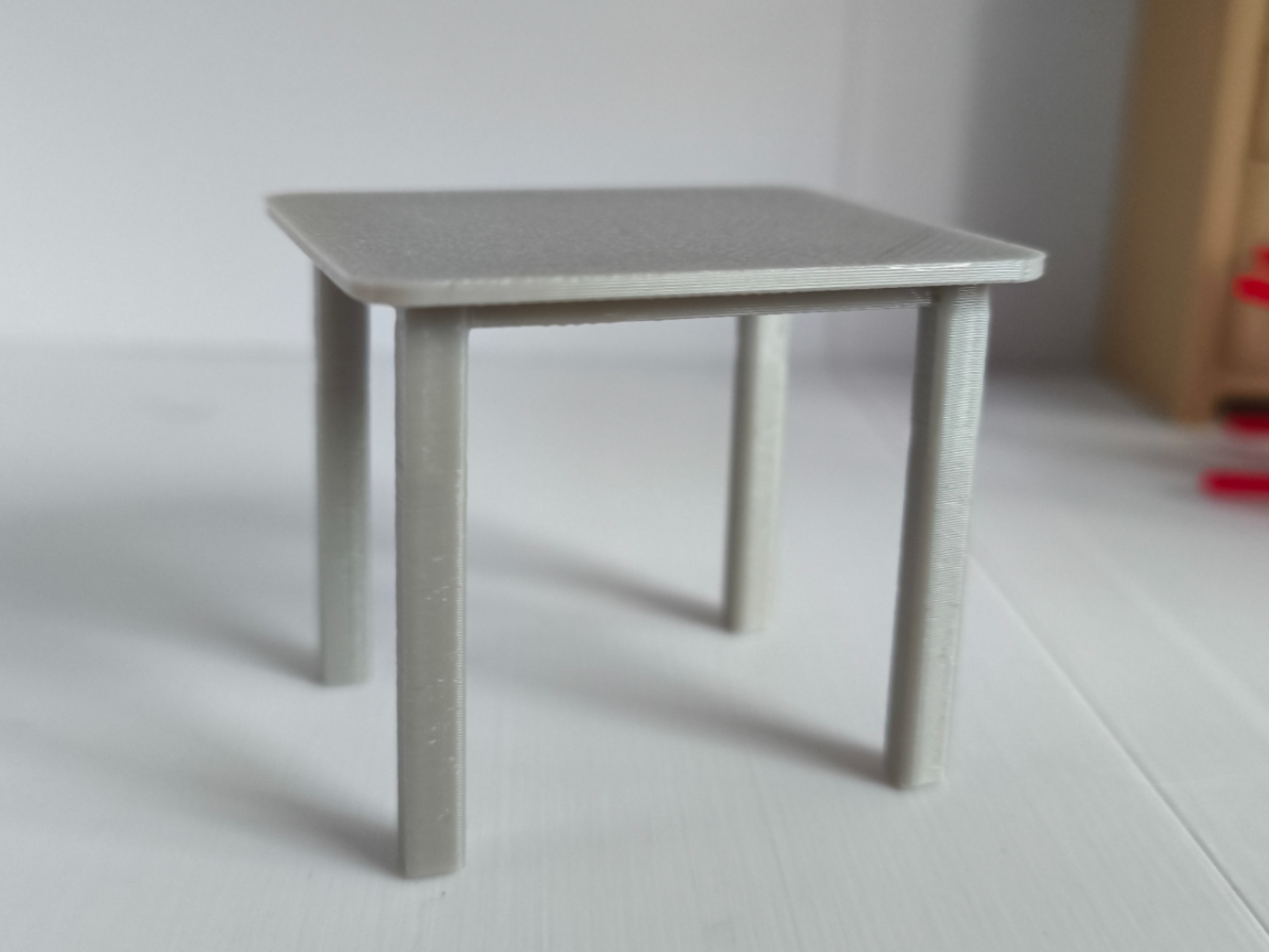 Miniature table for small dolls