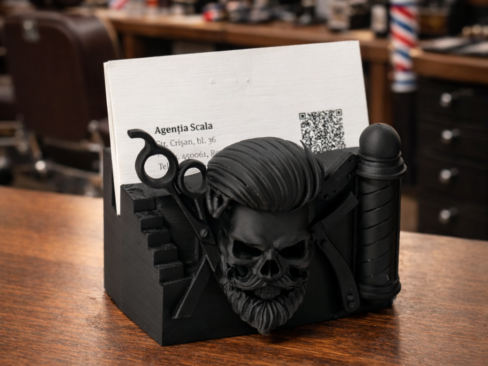 Barber Business Card Holder