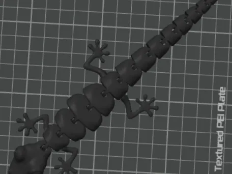Black Articulated Lizard