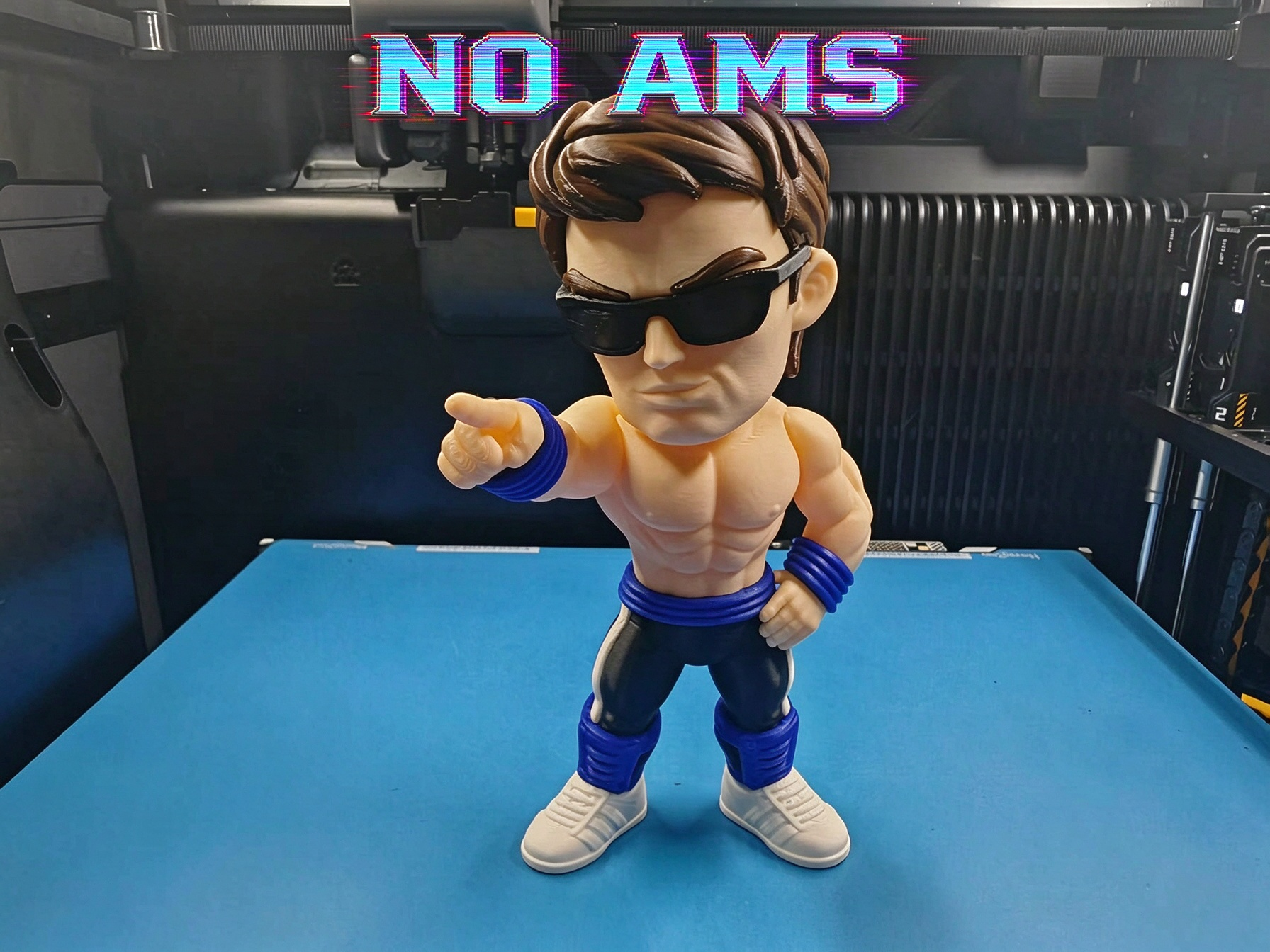 Q版真人快打 乔尼·凯奇 johnny cage 分件打印(无需AMS) - 1