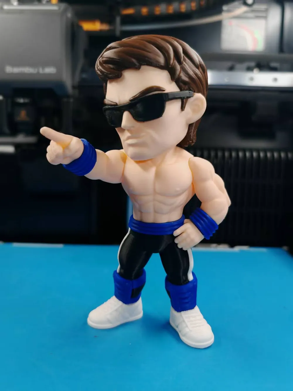 Multi Model Design Chibi Mortal Kombat Johnny Cage multi part printing no AMS required ...
