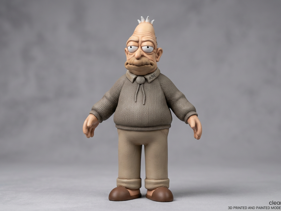 Grampa Abe Simpson - Realistic Detailed Figurine