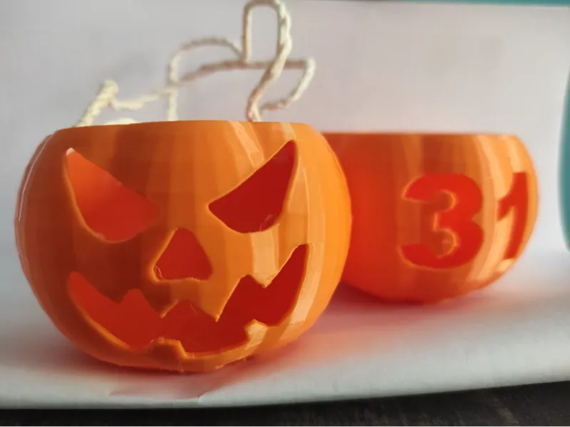 Halloween pumpkin candy holder