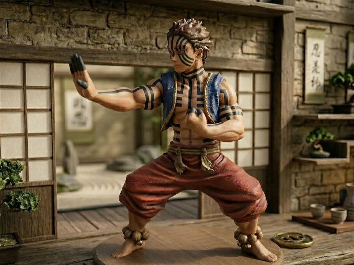 Demon Slayer Akaza - Modelo gratuito para impressão 3D - MakerWorld
