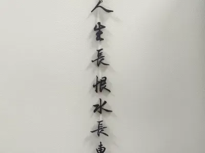 Life's Eternal Sorrow Flows Eastward Like Water Ornament