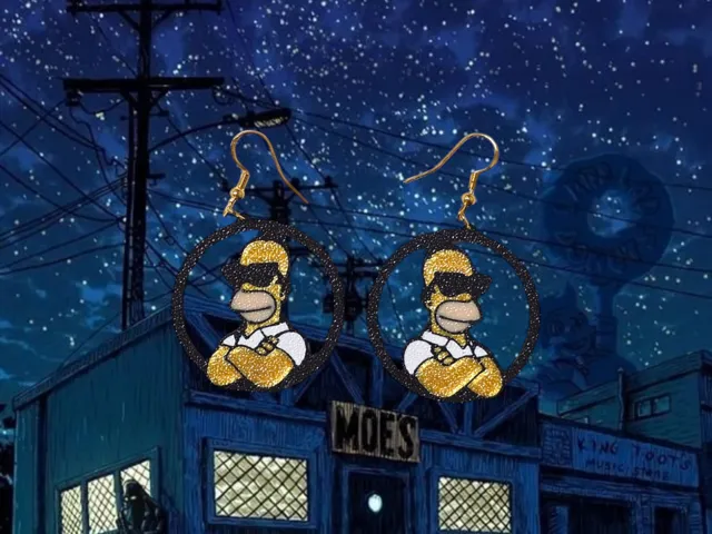 Homer Simpson earrings