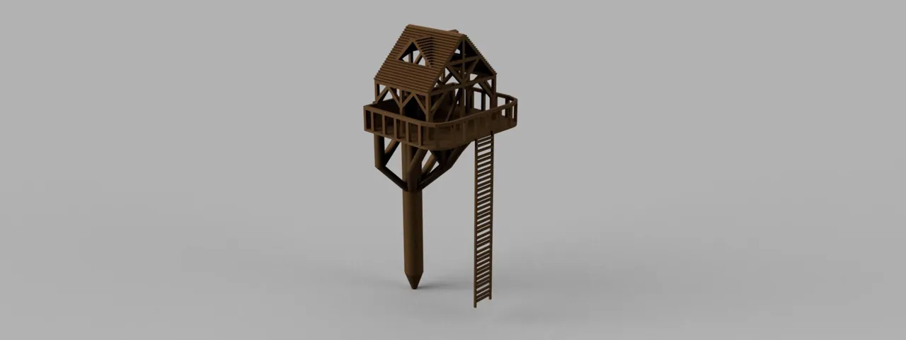 Mini city treehouse - plant decoration view 2