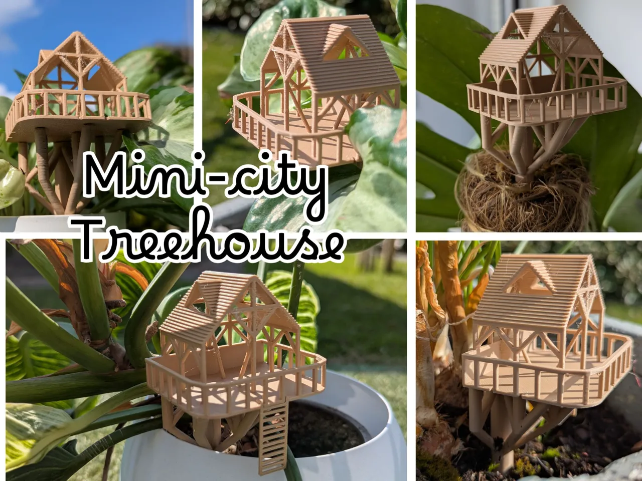 Mini city treehouse - plant decoration view 4