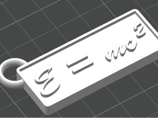數學鎖匙扣--e=mc²