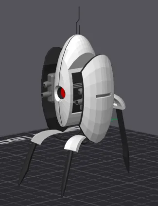 Portal 2 Turret: Print-in-Place Multicolor Edition