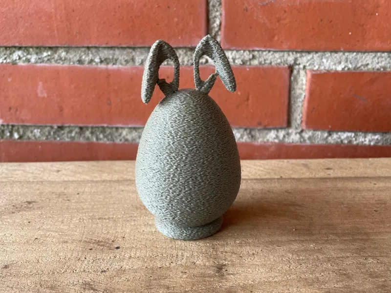 Easteregg with fuzzy skin