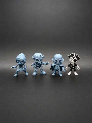 Figura decorativa: Chibi Skeleton Halloween Series 2 — vista de referencia 5