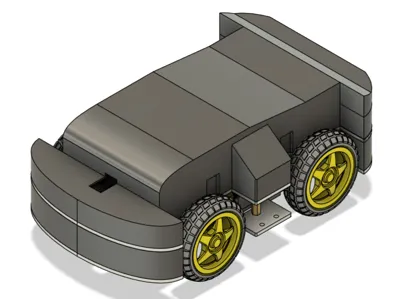 Case chasis 4WD Arduino and Servomotor